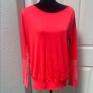 Nike Coral Pink Long-Sleeve Dri-fit Pullover Sweatshirt